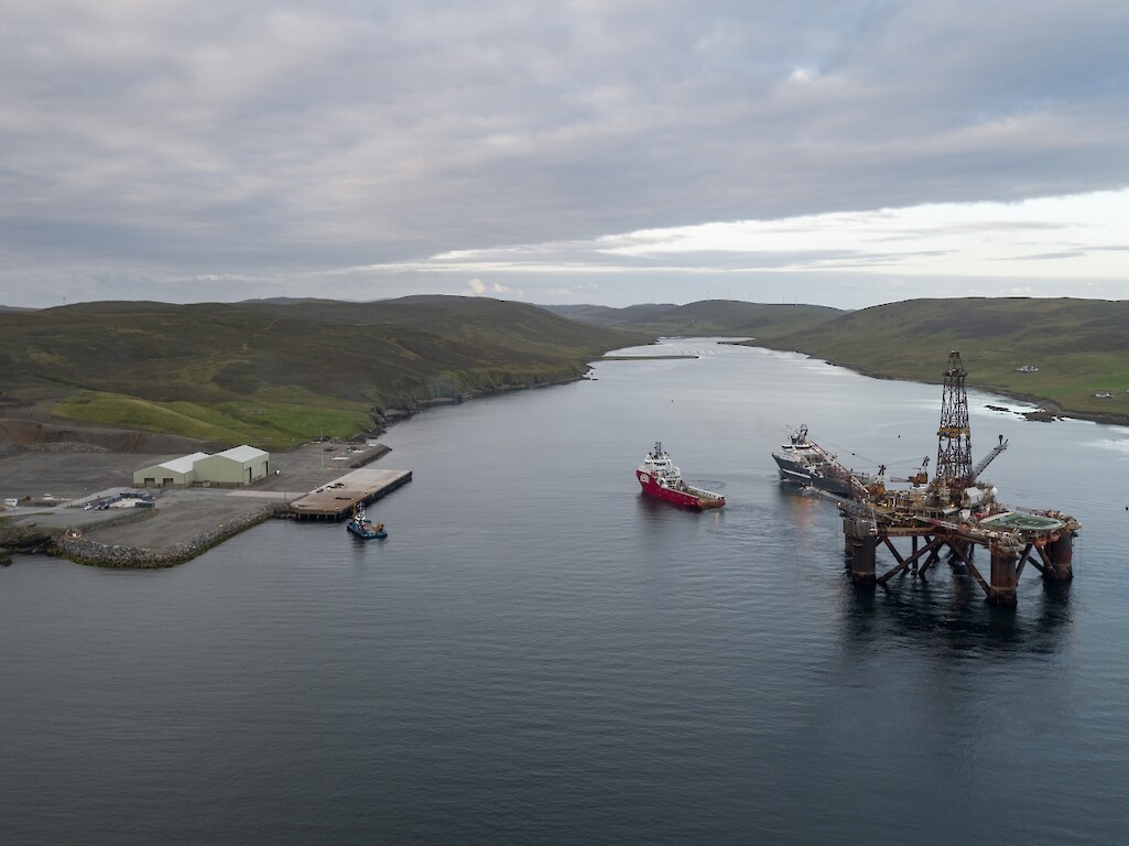 Buchan Alpha at Dales Voe, Lerwick Harbour