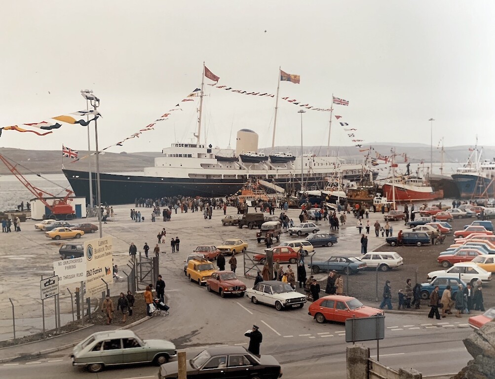 Royal Yacht Britannia was one of the first vessels to berth at Morrison dock in the early 80's.