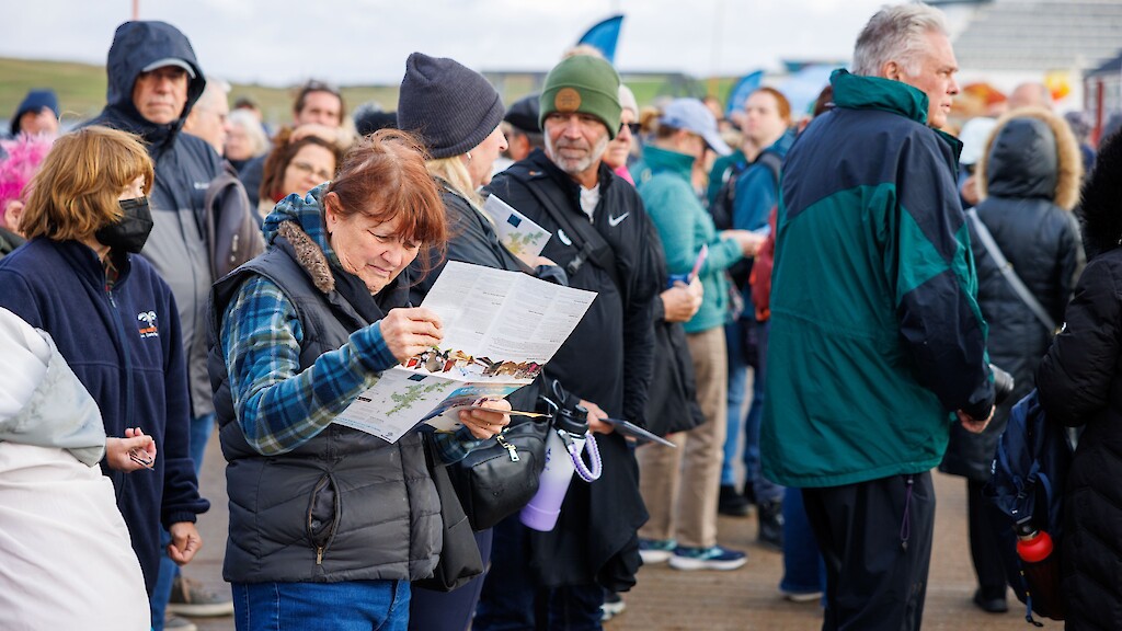Norwegian Getaway, the largest cruise ship to visit Lerwick this season. Photos by Dave Donaldson and Ben Mullay.
