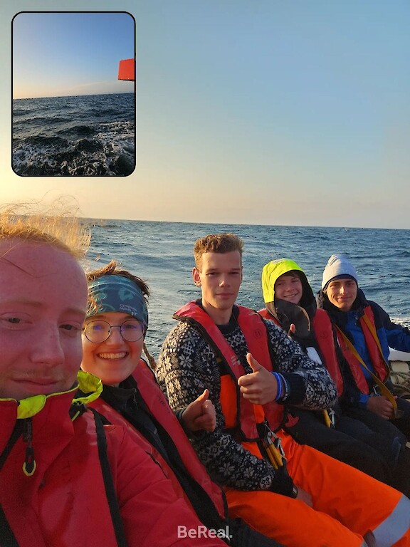 Christie and Ronan crossing the North Sea