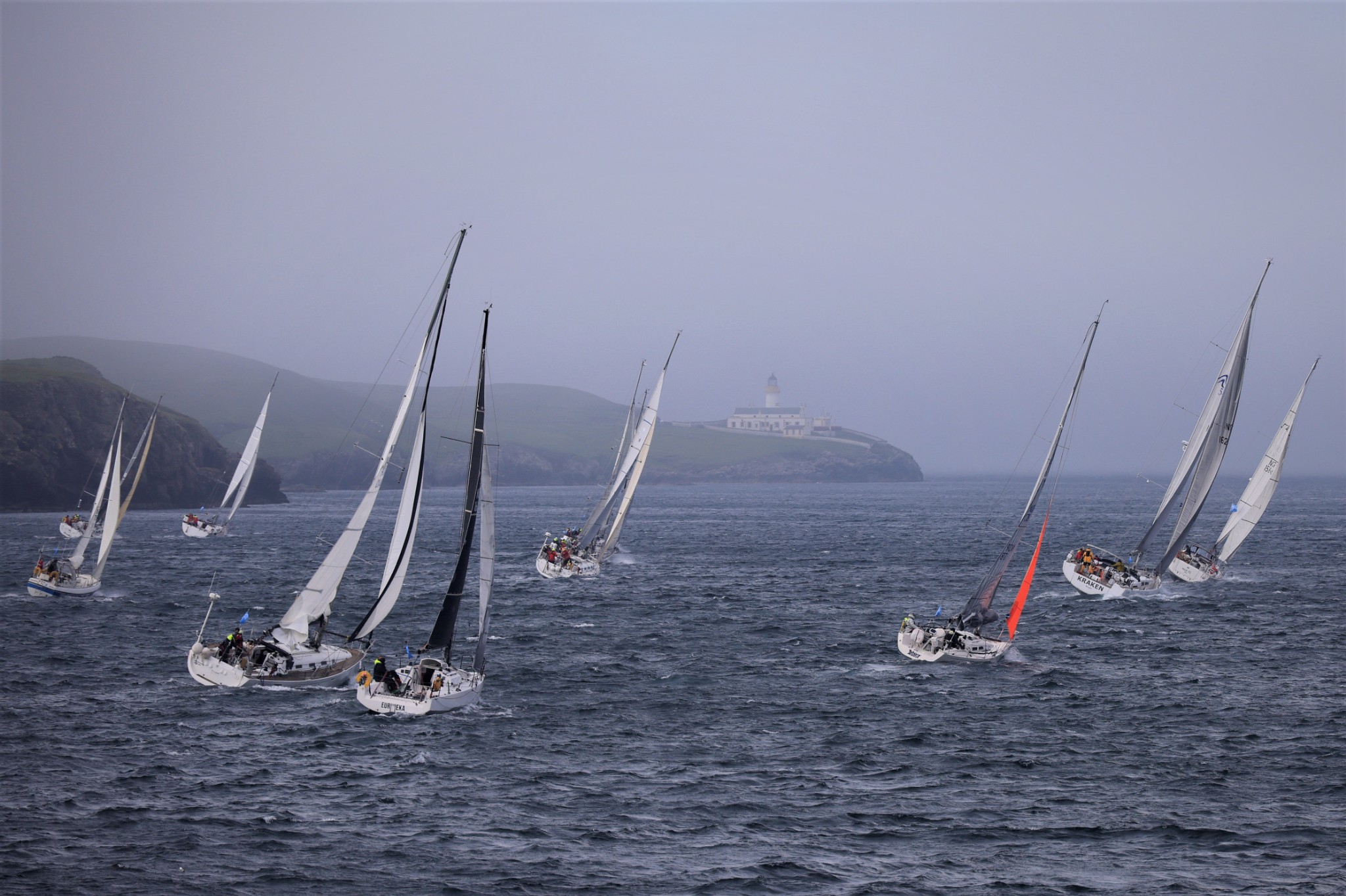 Participants in the annual Bergen-Shetland Race are a familiar and welcome sight in Lerwick Harbour at midsummer. Credit: Ryan Leith.